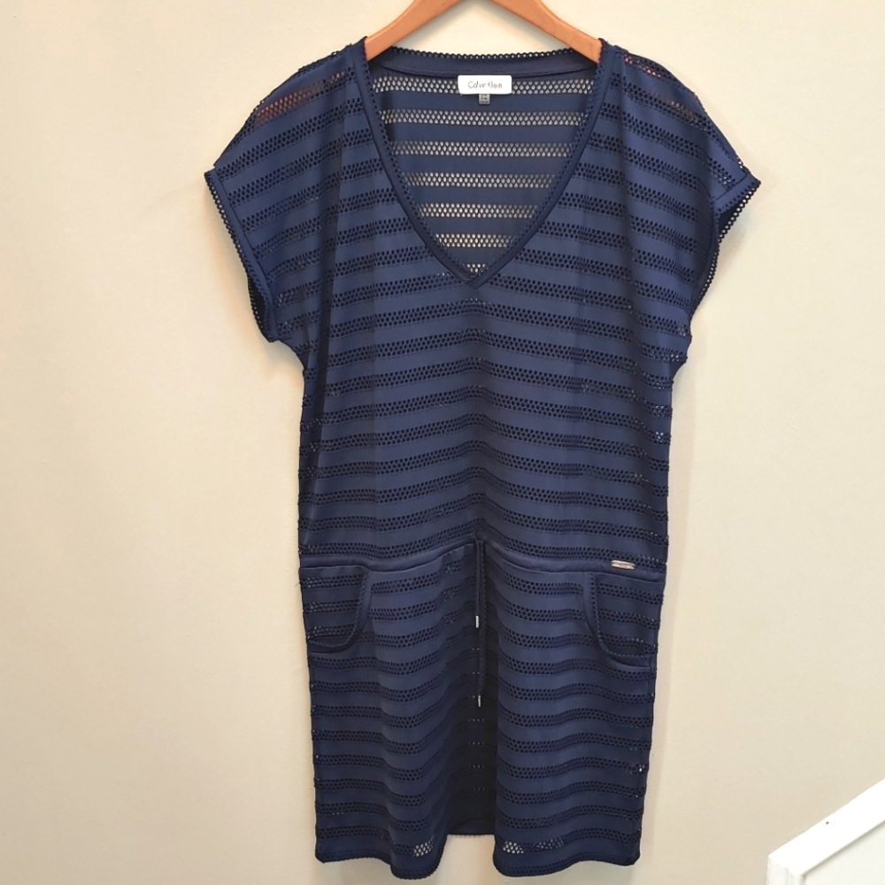 Calvin kleen crochet cover-up